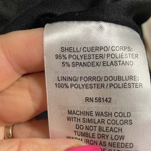 London Times chevron sheath stretch textured dress. Half sleeve mock neck sz 10 - Picture 9 of 12